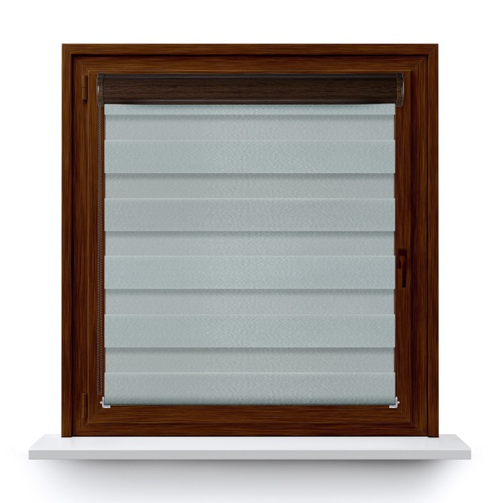 Roleta w kasecie PCV Dzień Noc Przyciemniająca Glossy Elegance bez prowadnic Ciemnoszara 15988