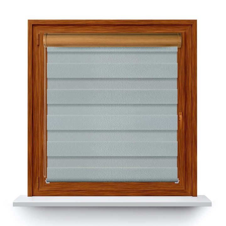 Roleta w kasecie PCV Dzień Noc Przyciemniająca Glossy Elegance bez prowadnic Ciemnoszara 15988