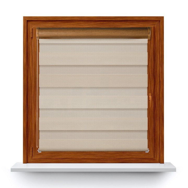 Roleta w kasecie PCV Dzień Noc Przyciemniająca Essential bez prowadnic Beżowa 1703