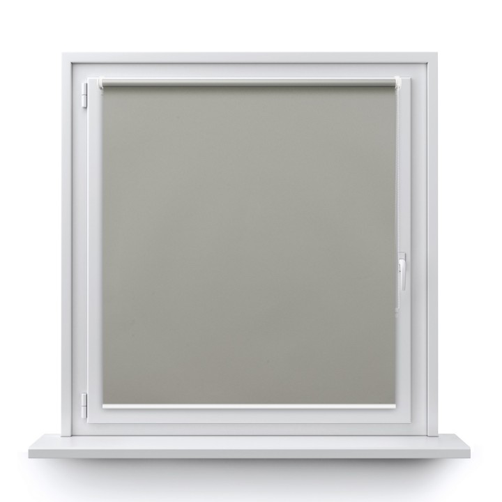 Roleta Mini Gładka Zaciemniająca Termo Zaciemniająca Szara 54