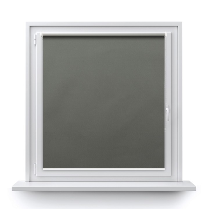 Roleta Mini Gładka Zaciemniająca Termo Zaciemniająca Ciemnoszara 61