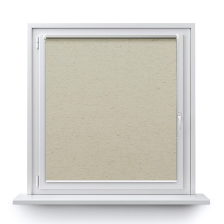 Roleta Mini Gładka Zaciemniająca Termo Zaciemniająca Beżowa 063