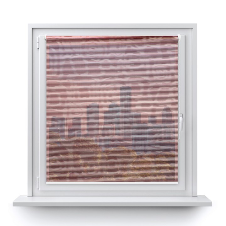 Roleta Mini Gładka Przyciemniająca Borneo Bordowa 106