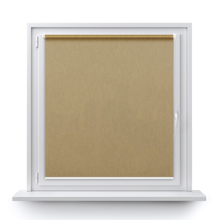 Roleta Mini Gładka Przyciemniająca Eden Ciemnobeżowa 131