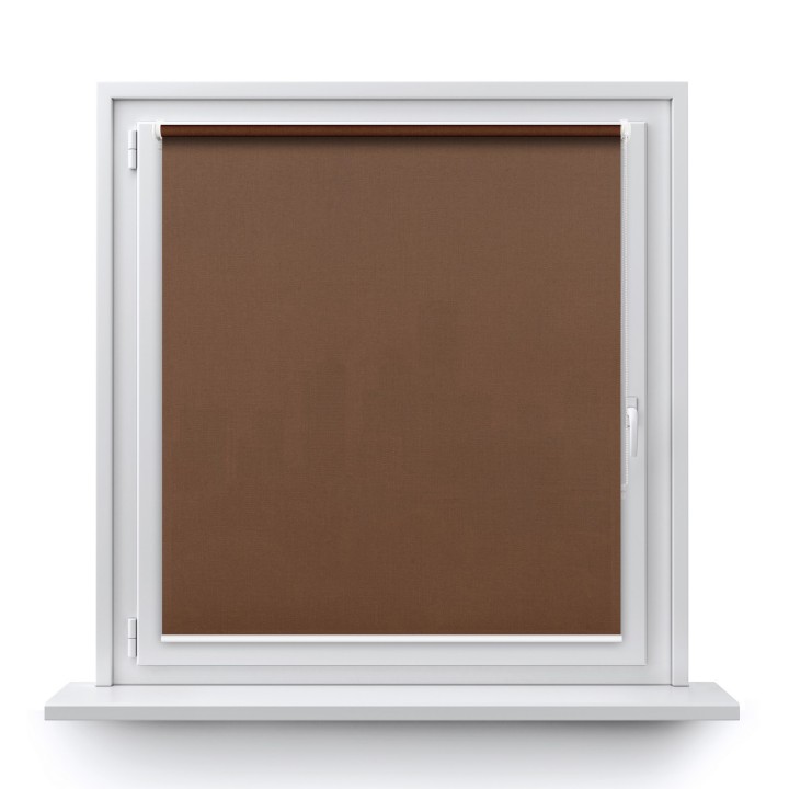 Roleta Mini Gładka Przyciemniająca Eden Brazowy 132