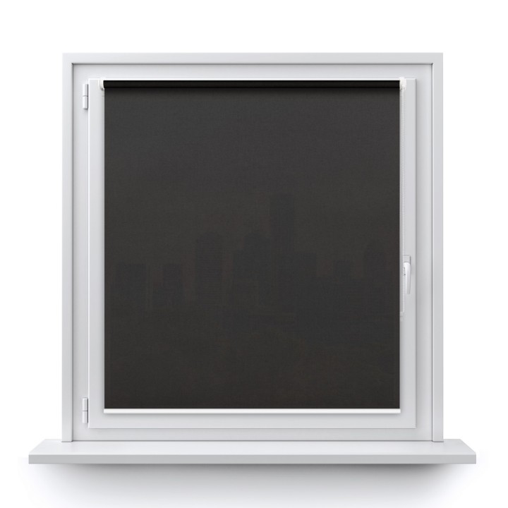 Roleta Mini Gładka Przyciemniająca Eden Ciemnoszara 136