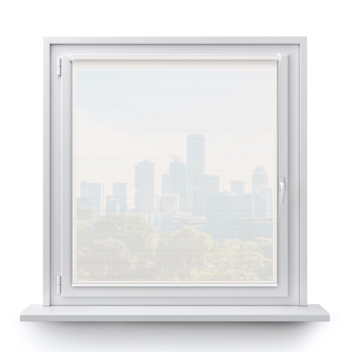 Roleta Mini Gładka Przyciemniająca Ex Paski Biała 71