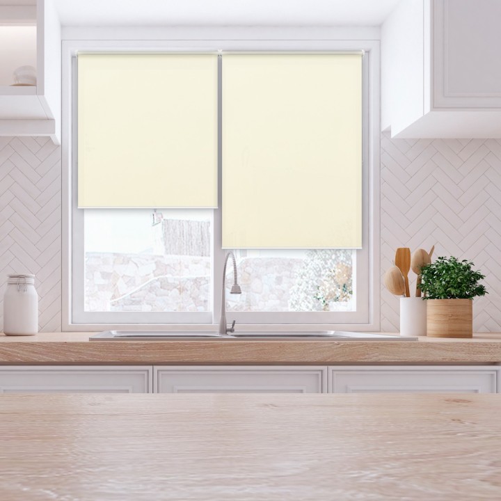 Roleta Mini Gładka Przyciemniająca Eden Biała 137