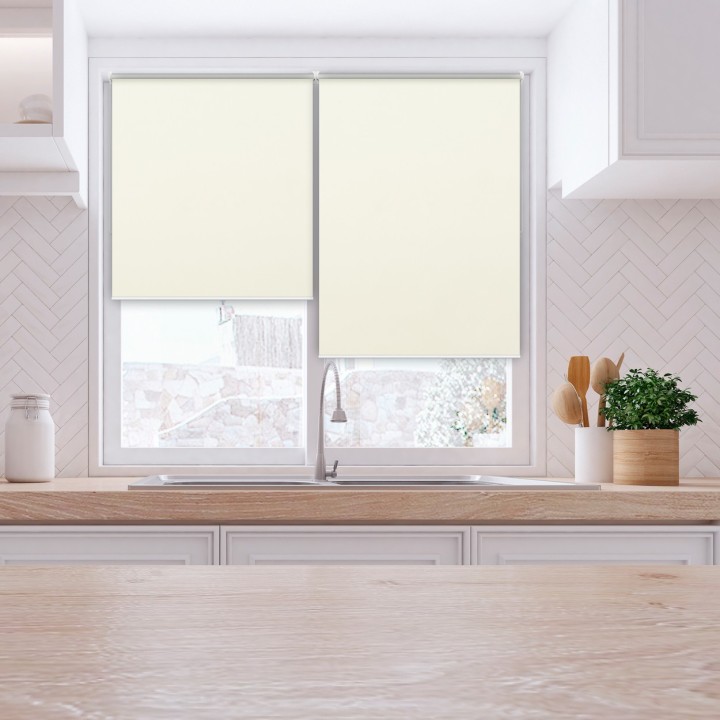 Roleta Mini Gładka Zaciemniająca EX Termo Blackout Biała 31