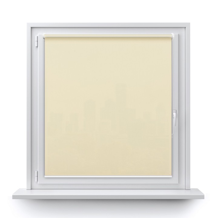 Roleta Mini Gładka Przyciemniająca Madryt Biała 850