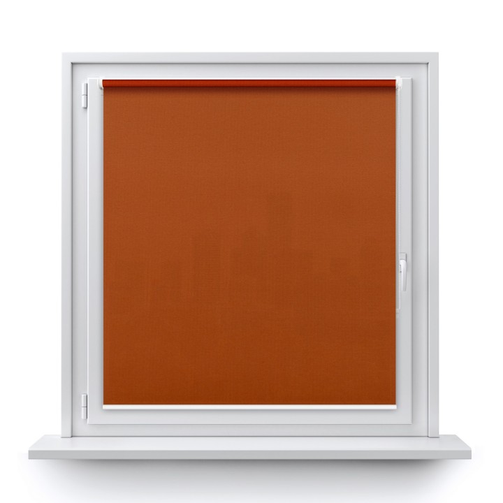 Roleta Mini Gładka Przyciemniająca Madryt Jasnobrązowa 858