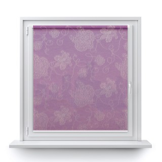 Roleta Mini Gładka Przyciemniająca Magnolia Fioletowa 409