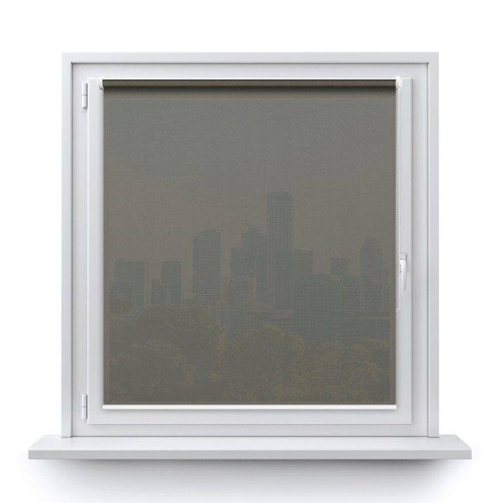 Roleta Mini Gładka Przyciemniająca Gładka Szara Gl05