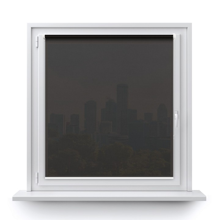 Roleta Mini Gładka Przyciemniająca Gładka Ciemna Szara Gl06