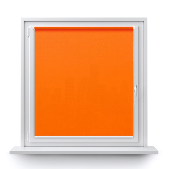 Roleta Mini Gładka Przyciemniająca Gładka Pomarańczowa 1865