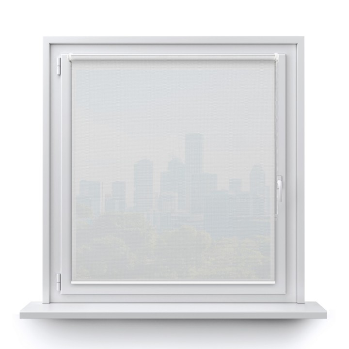 Roleta Mini Gładka Przyciemniająca Royal Biała 808