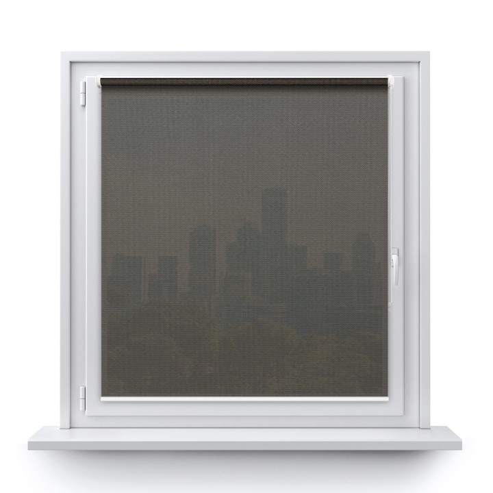 Roleta Mini Gładka Przyciemniająca Royal Szara 817