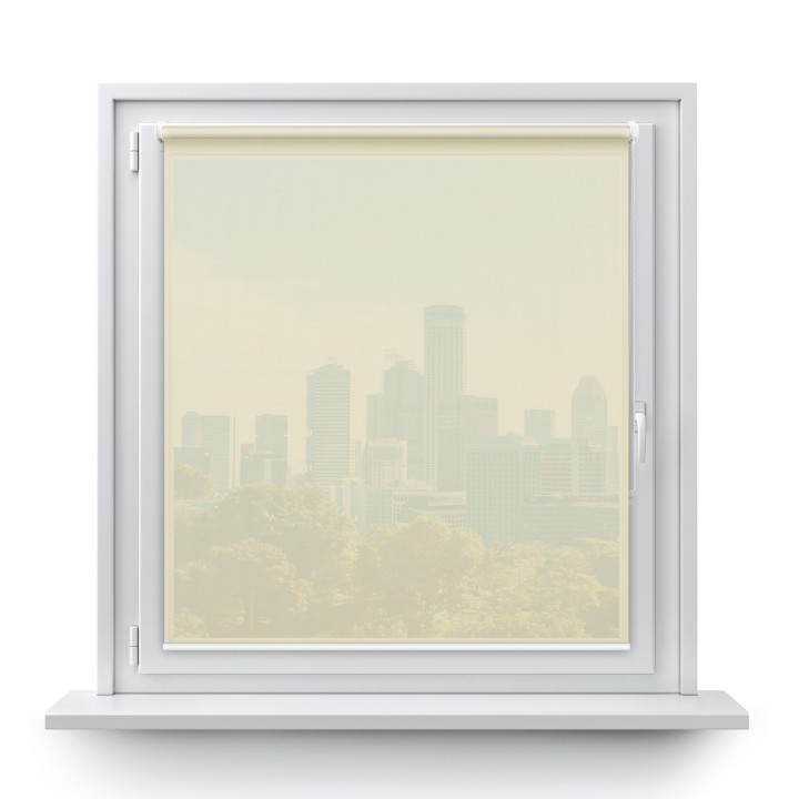 Roleta Mini Gładka Przyciemniająca Screen Biała 2001