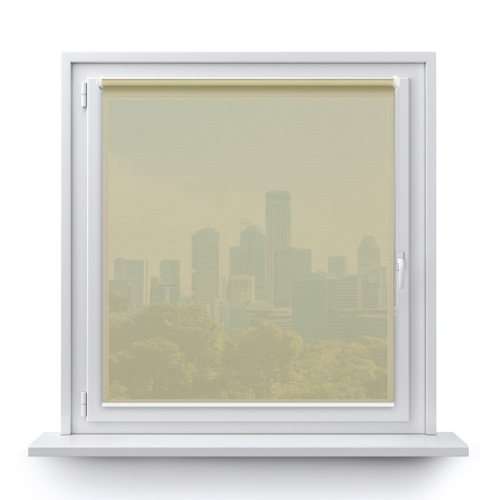 Roleta Mini Gładka Przyciemniająca Screen Kremowa 202