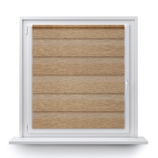 Roleta Mini Dzień Noc Przyciemniająca Bahama II Drewnopodobna Jasnobrązowa 11