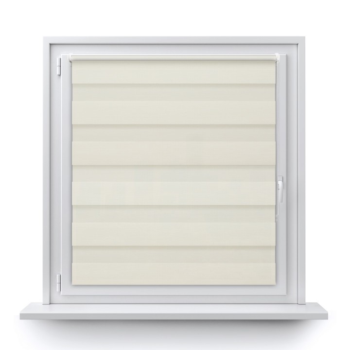 Roleta Mini Dzień Noc Przyciemniająca Bahama II Drewnopodobna Kremowa 12