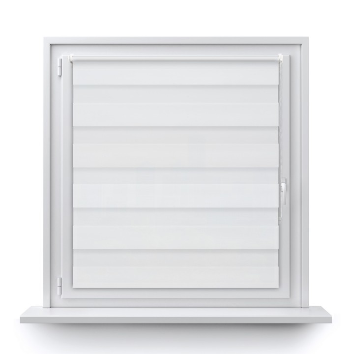 Roleta Mini Dzień Noc Przyciemniająca Bahama XV Biała Bh1500