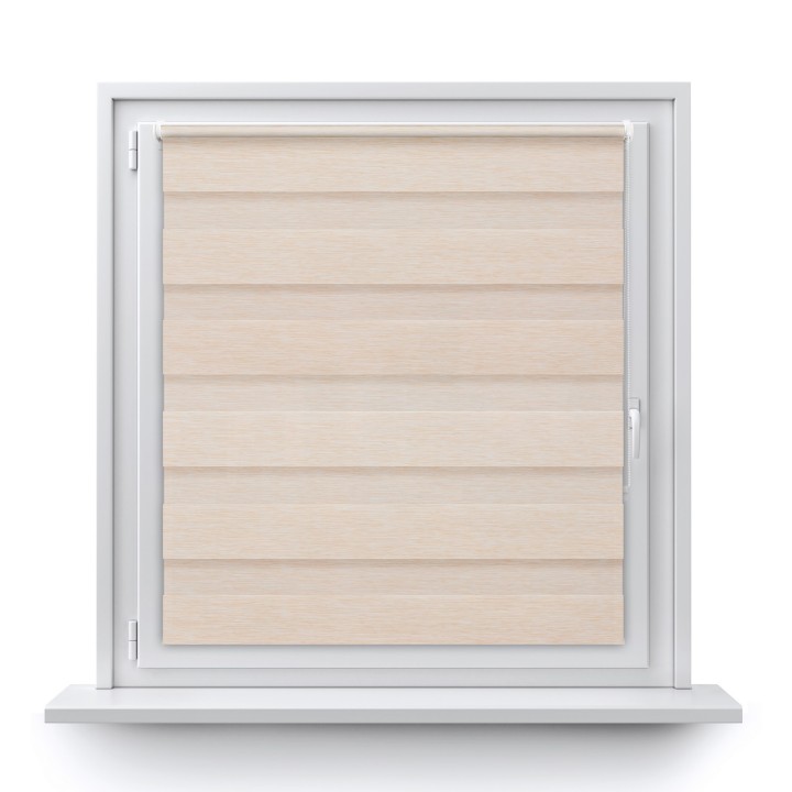 Roleta Mini Dzień Noc Przyciemniająca Bahama XV Beżowa Bh1504