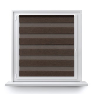 Roleta Mini Dzień Noc Przyciemniająca Bahama XV Brązowa Bh1506