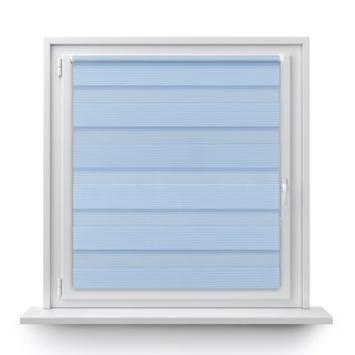 Roleta Mini Dzień Noc Przyciemniająca Bahama XXIII Niebieska Bh2307