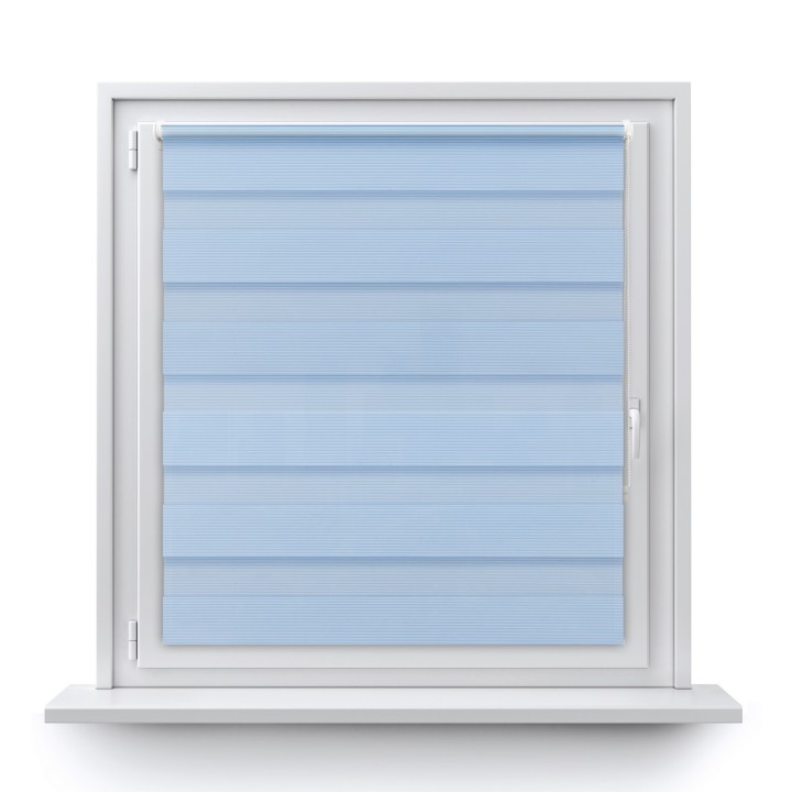 Roleta Mini Dzień Noc Przyciemniająca Bahama XXIII Niebieska Bh2307