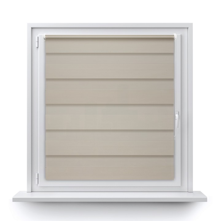 Roleta Mini Dzień Noc Przyciemniająca Chic Beżowa 6004