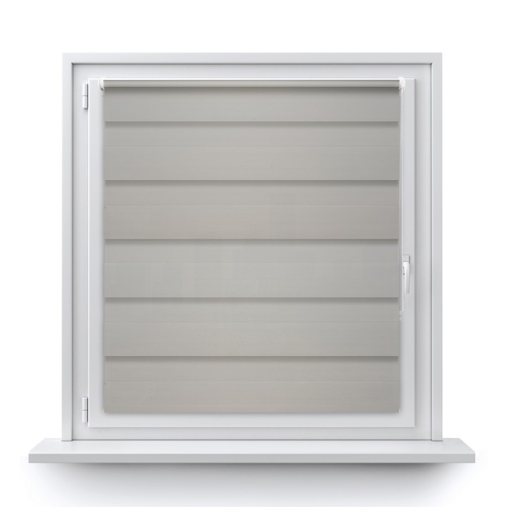 Roleta Mini Dzień Noc Przyciemniająca Chic Szara 6010