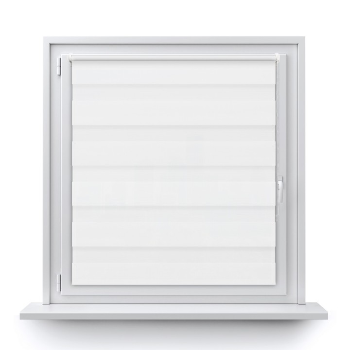 Roleta Mini Dzień Noc Przyciemniająca Classic Biała 1