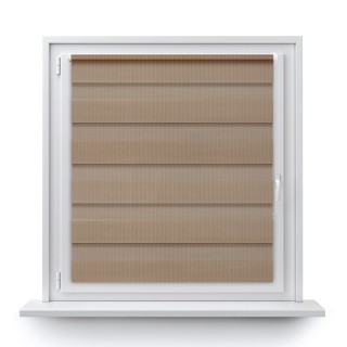 Roleta Mini Dzień Noc Przyciemniająca Classic Ciemnobeżowa 2