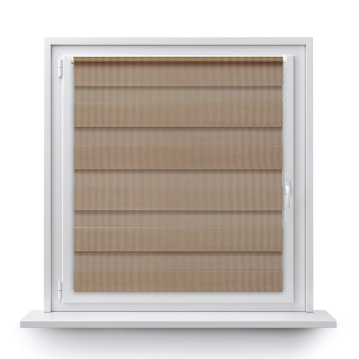 Roleta Mini Dzień Noc Przyciemniająca Classic Ciemnobeżowa 2