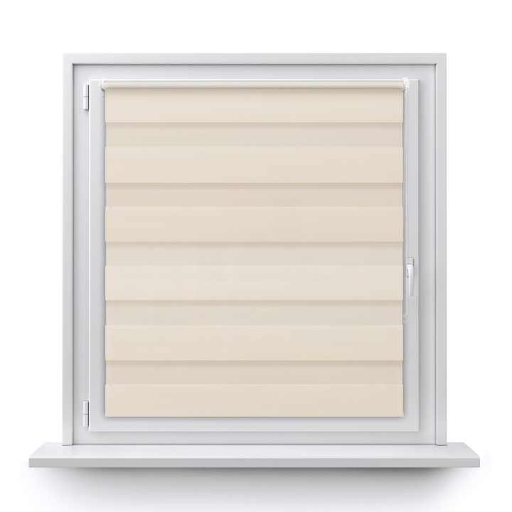 Roleta Mini Dzień Noc Przyciemniająca Classic Ciemnokremowa 5