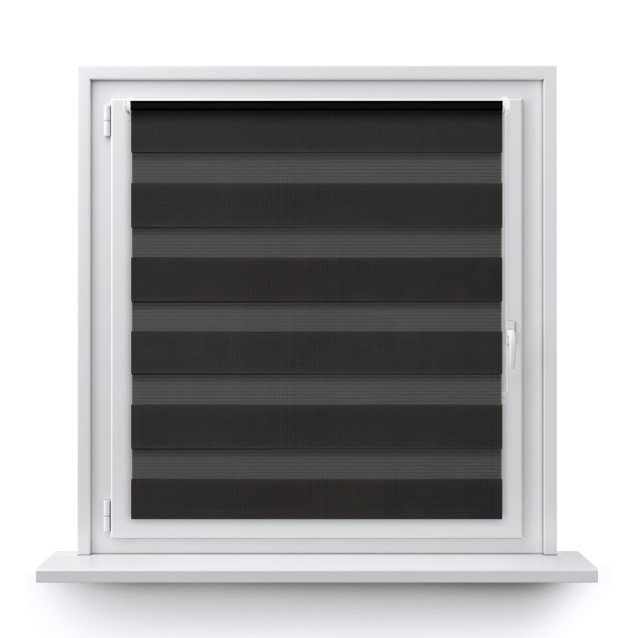 Roleta Mini Dzień Noc Przyciemniająca Classic Czarna 107