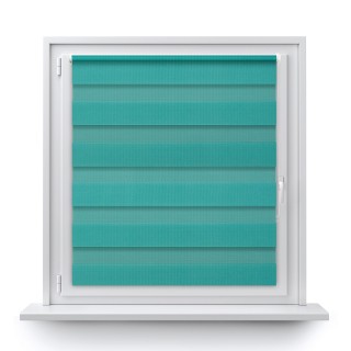 Roleta Mini Dzień Noc Przyciemniająca Classic Turkusowa 1208