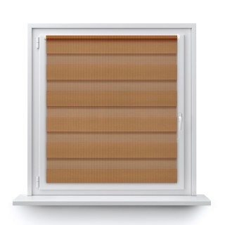 Roleta Mini Dzień Noc Przyciemniająca Classic Jasnobrązowa 1210