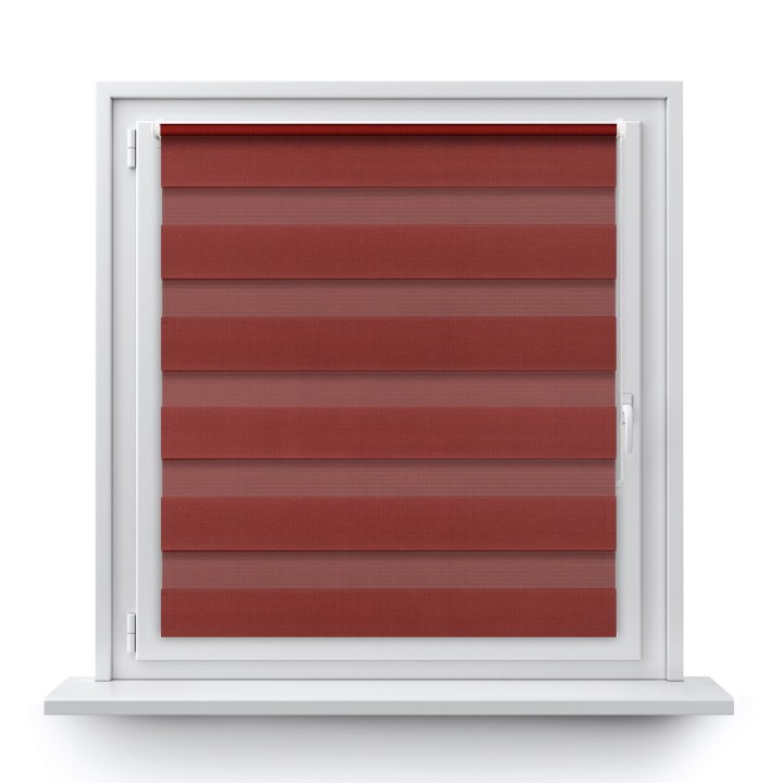 Roleta Mini Dzień Noc Przyciemniająca Classic Brązowa 1217