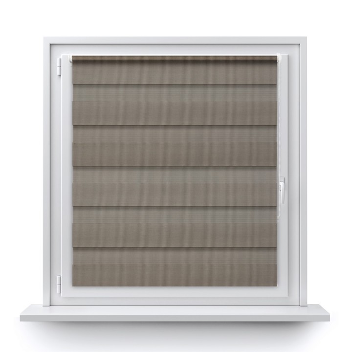 Roleta Mini Dzień Noc Przyciemniająca Classic Szara 1219