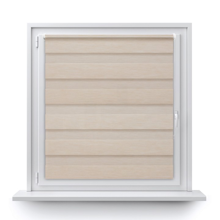 Roleta Mini Dzień Noc Przyciemniająca Forest Kremowa 9203