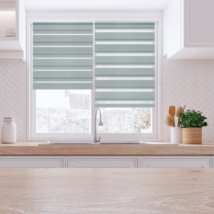 Roleta Mini Dzień Noc Przyciemniająca Glossy Elegance Brązowa 15898