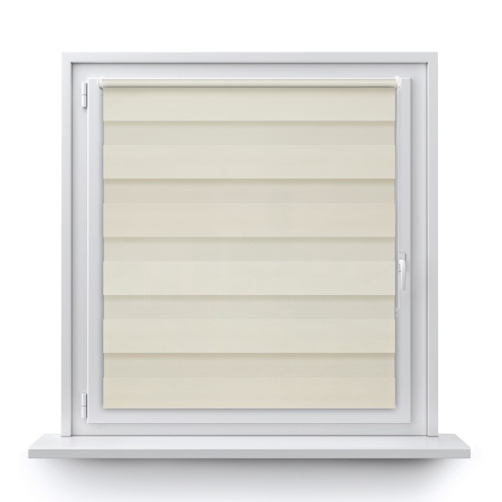 Roleta Mini Dzień Noc Przyciemniająca Romance Kremowa 1023