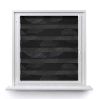 Roleta Mini Dzień Noc Przyciemniająca Romance Czarna 1097