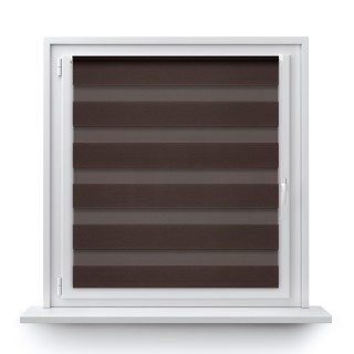 Roleta Mini Dzień Noc Przyciemniająca Spotlight Ciemnobrązowa 2027