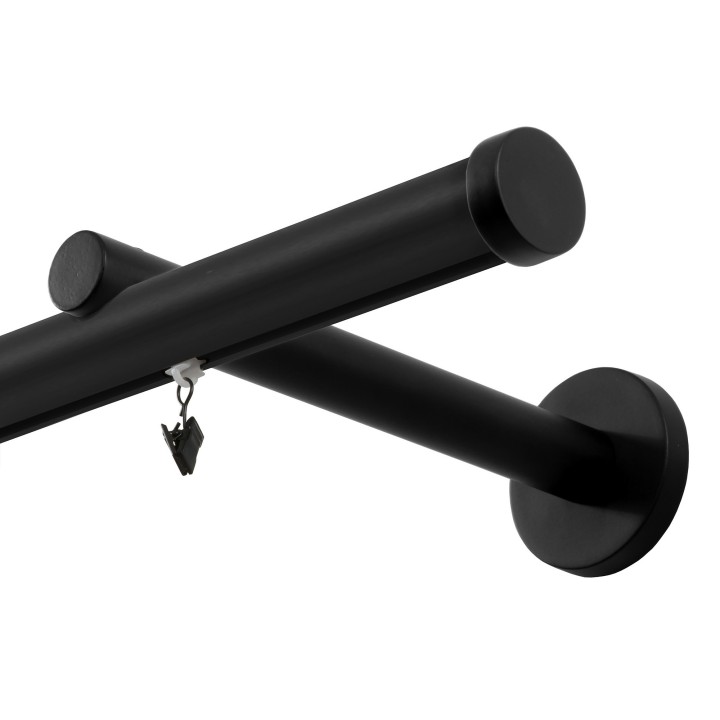 Karnisz szynowy aluminiowy 20 mm okrągły | rolety.eu