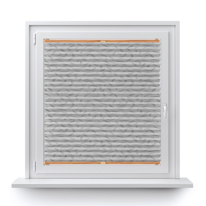 Plisa inwazyjna Z nadrukiem Przyciemniająca Szara 1002