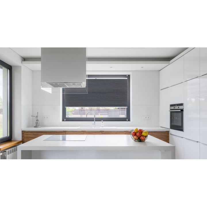 Plisa inwazyjna Gnieciona Przyciemniająca Szara 934