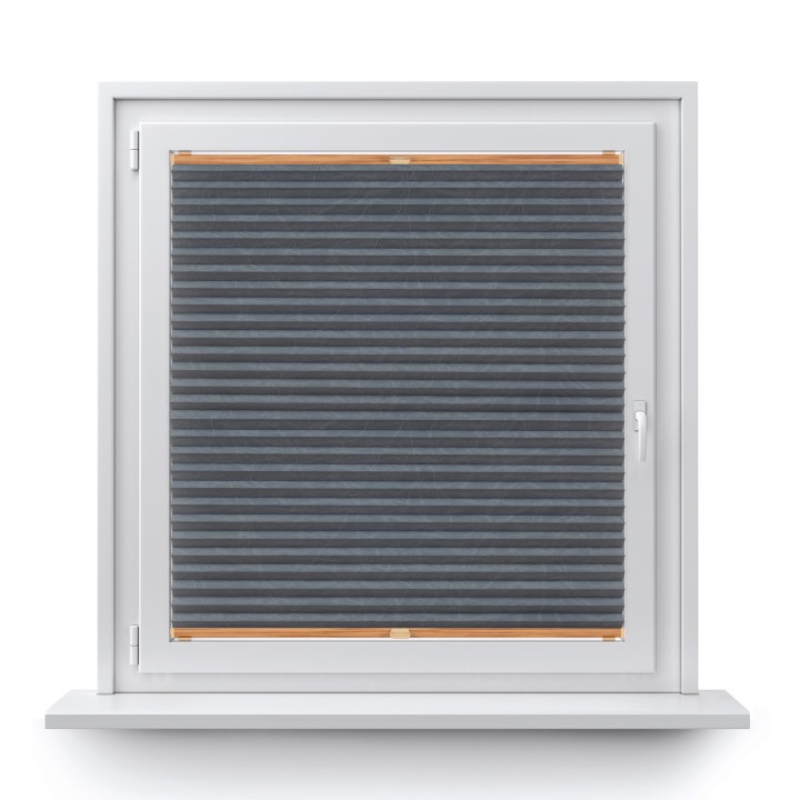 Plisa inwazyjna Gnieciona Przyciemniająca Szara 934